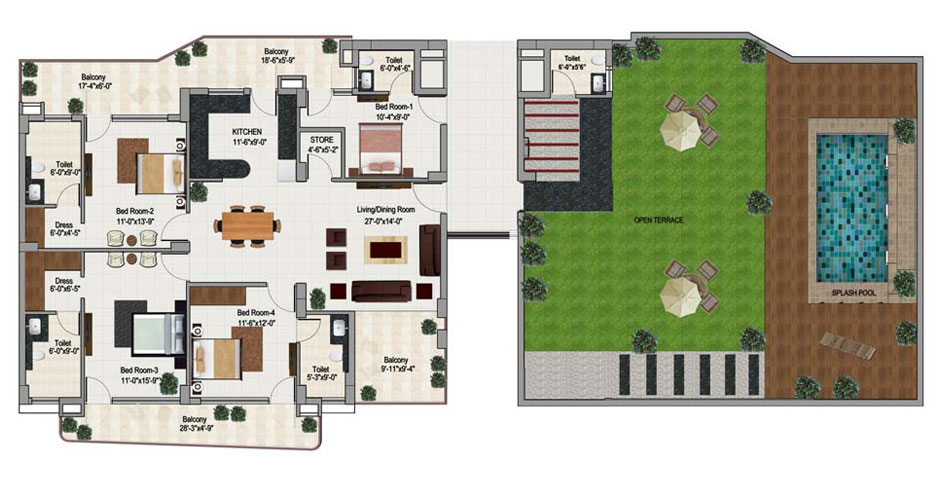 3-bhk-penthouse-floor2 (Green Lotus Saksham)
