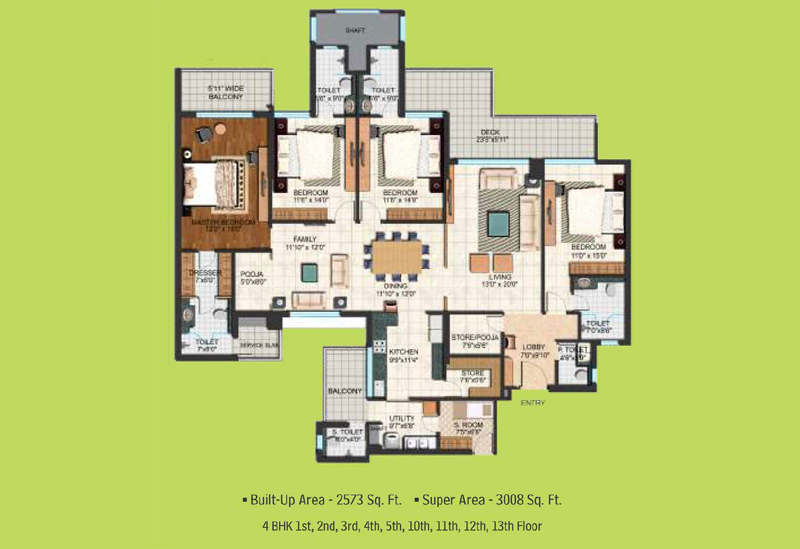 Layout 4-BHK Falcon View
