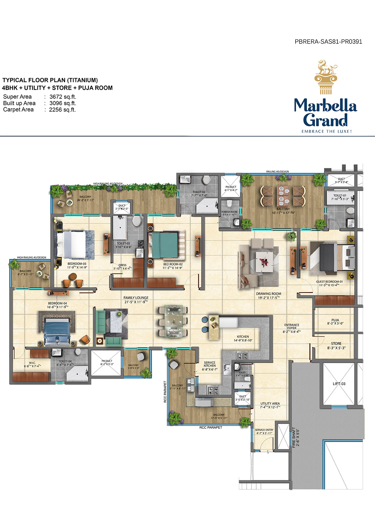 Titanium Marbella Grand- floor plan