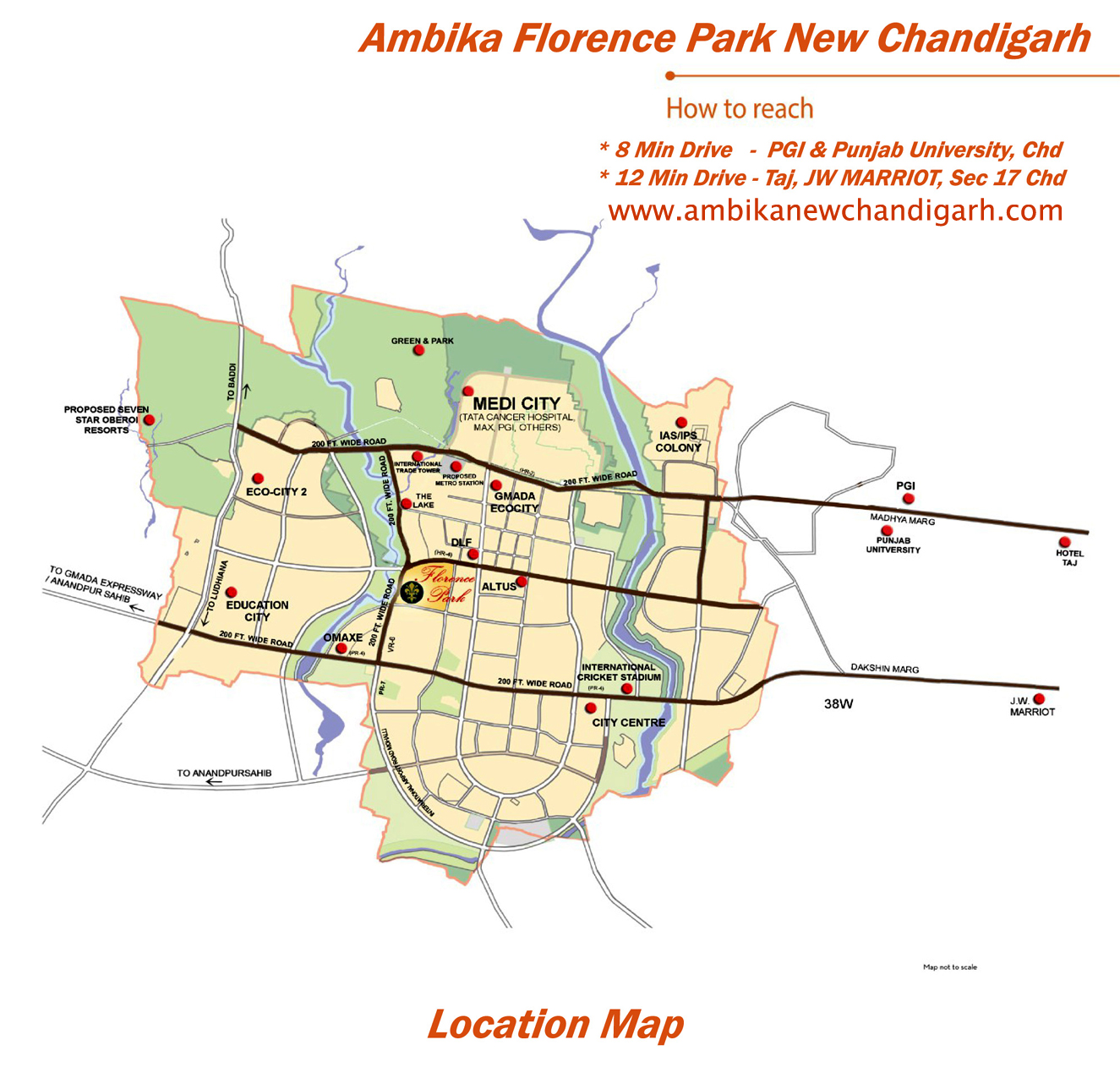 Ambika Florence Park Location