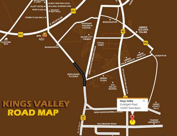 location map kings valley