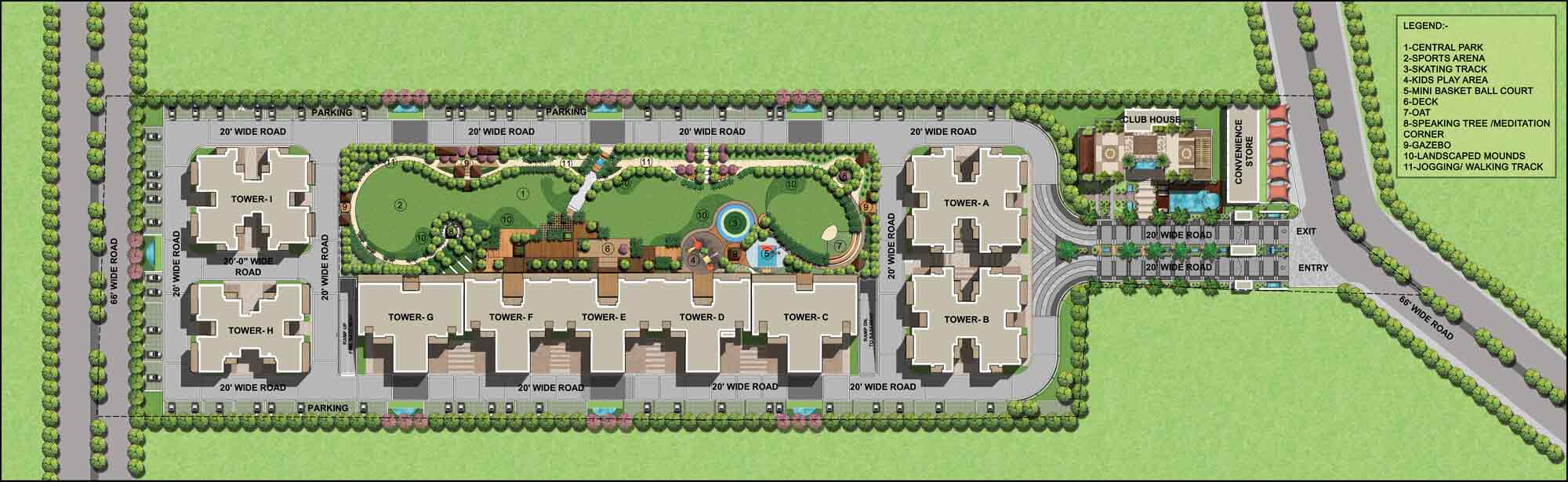Affinity Greens Zirakpur Master Plan