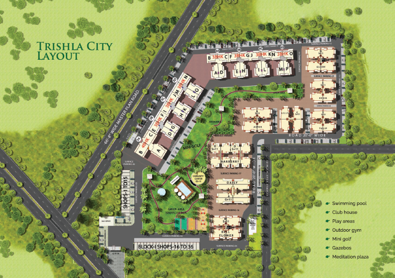 Site Plan- Trishla City