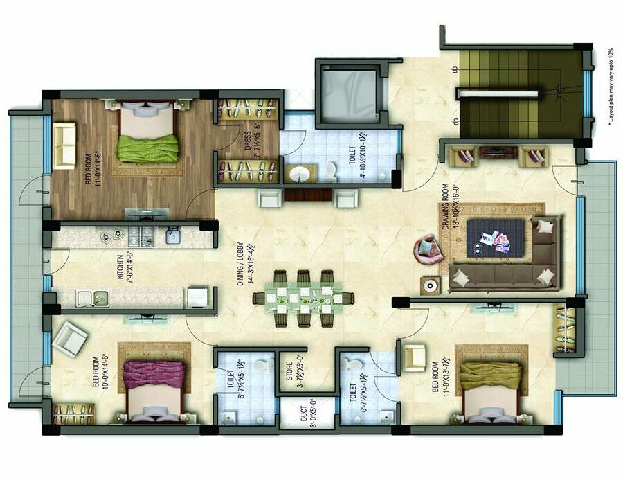 3BHK-apartment-in-New-chandigarh