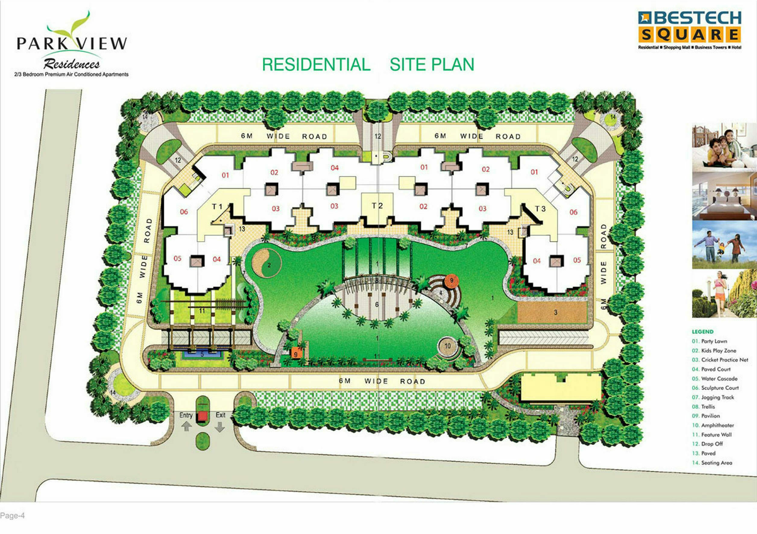 Site Plan of Bestech Park View Residences
