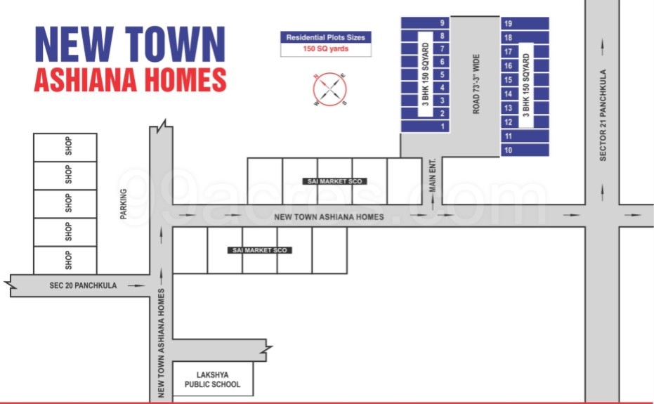 GPD New Town Ashiana Homes site plan