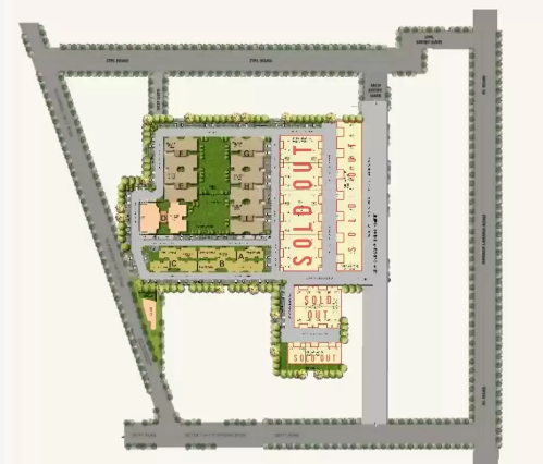 Site Plan of Mona City Homes