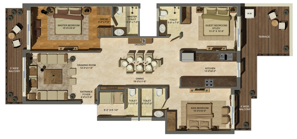 Apartment Layouts at Natures Canvas 85 