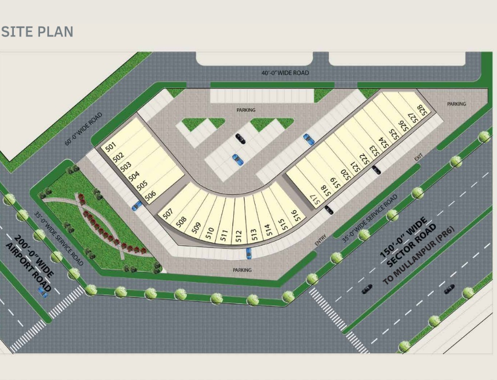 TDI Taj Plaza site plan