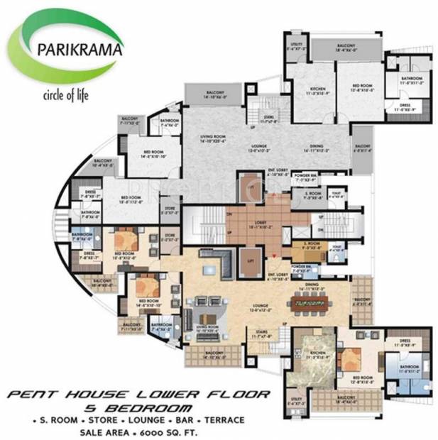 Suncity Parikrama 5bhk Penthouse