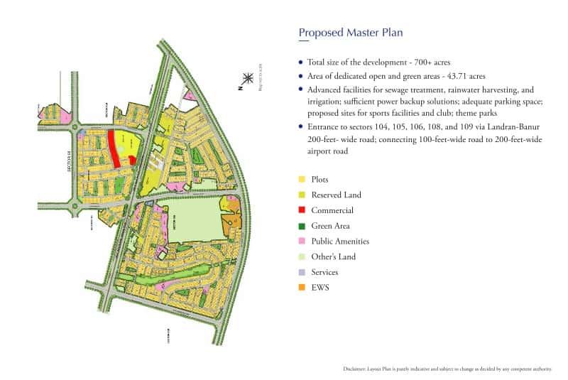 Site Layout Map For Emaar Mohali Hills