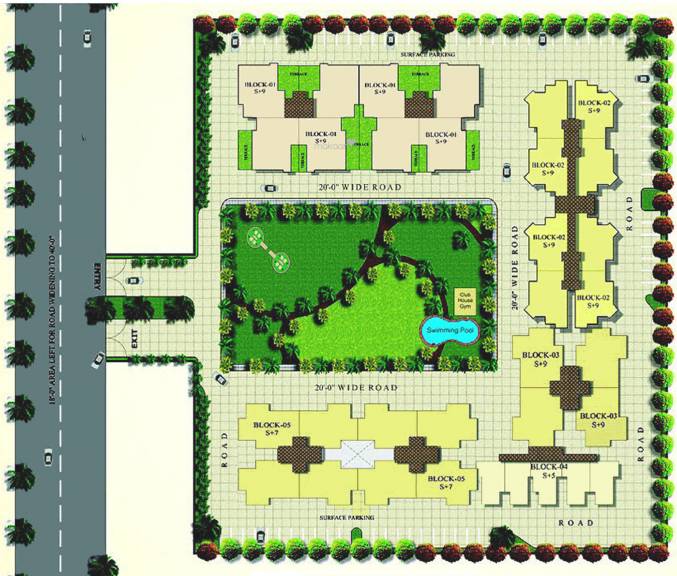 Site Plan of SRD Western Towers Mohali